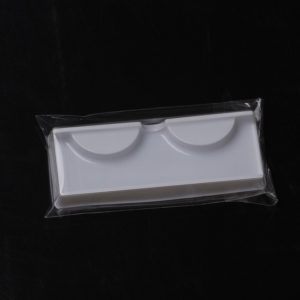 New1/ 5/10Pcs Wimpers Verpakking Dozen Wimpers Houder Doos Wimpers Verpakking Transparante Deksel Roze Trays Eye Lash lade Clear Case: 5 Pcs White