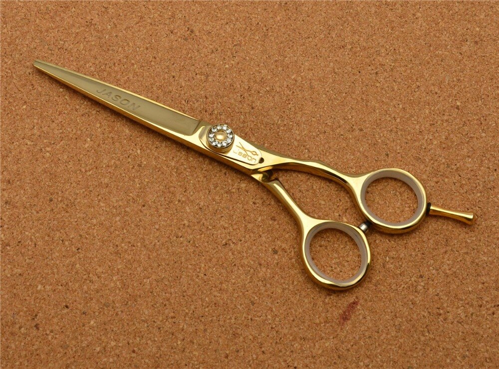 5,5 zoll Jason TOP Friseur Schere 440C Diamante Barbers & #39s Schneiden Schere Ausdünnung Schere haar