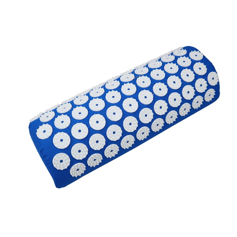 Cojín de acupuntura para aliviar el estrés, colchoneta de acupresión para el dolor de espalda/almohada, estera de masaje de Punta rosa, masaje y relajación: blue pillow