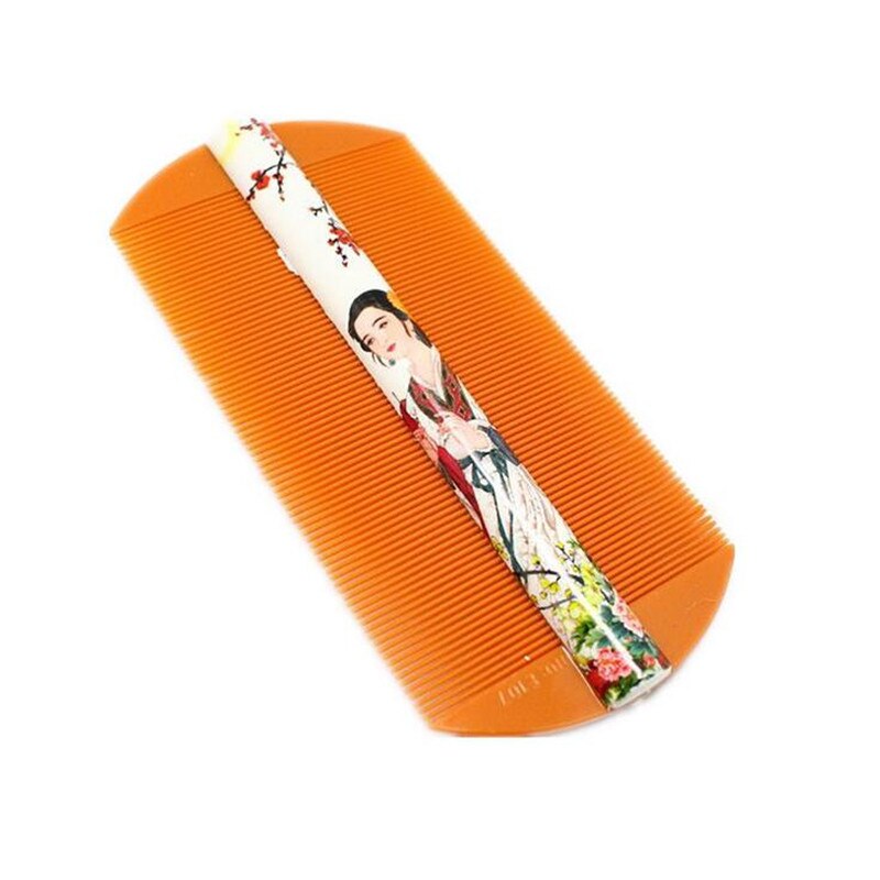 Peigne à cheveux de Style chinois, 2 pièces/lot, motif Unique traditionnel, Double face, détection des poux, des puces pour animaux de compagnie