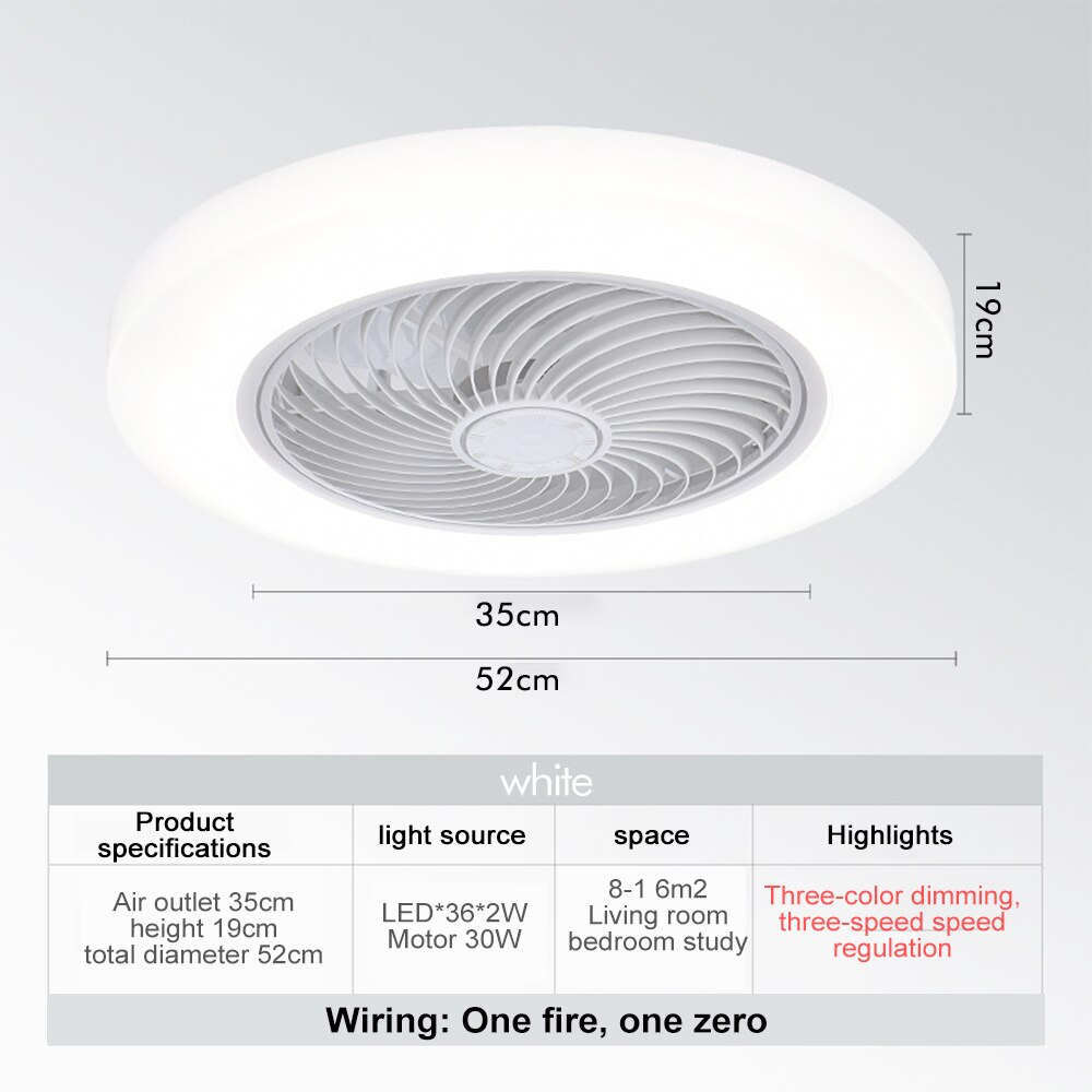 Round Led Ceiling Lamp with APP for Bedroom Lighting White Cold White Warm White 220V/110V Led Ceiling Light Living Room: 52cm 220V White APP
