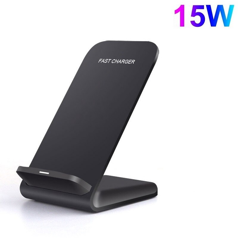 30W Qi Wireless Charger Stand Voor Iphone 12 11 Xs Xr X 8 Draadloze Snelle Opladen Dock Station Telefoon oplader Voor Samsung S20 S10: 15W Max