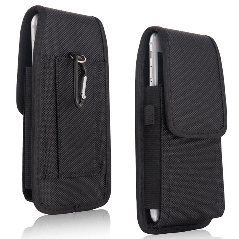 Riemclip Telefoon Case Voor Samsung Galaxy A50 A50S Karabijnhaak Nylon Sleeve Bag Taille Holster Case Cover Voor Samsung A51 a52 5G