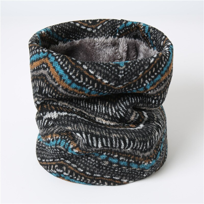 Winter Ring Scarf Neck Warm Infinity Knitted Scarves Retro Snood Circle Scarf Multifunction Headscarf Face Mask: 11