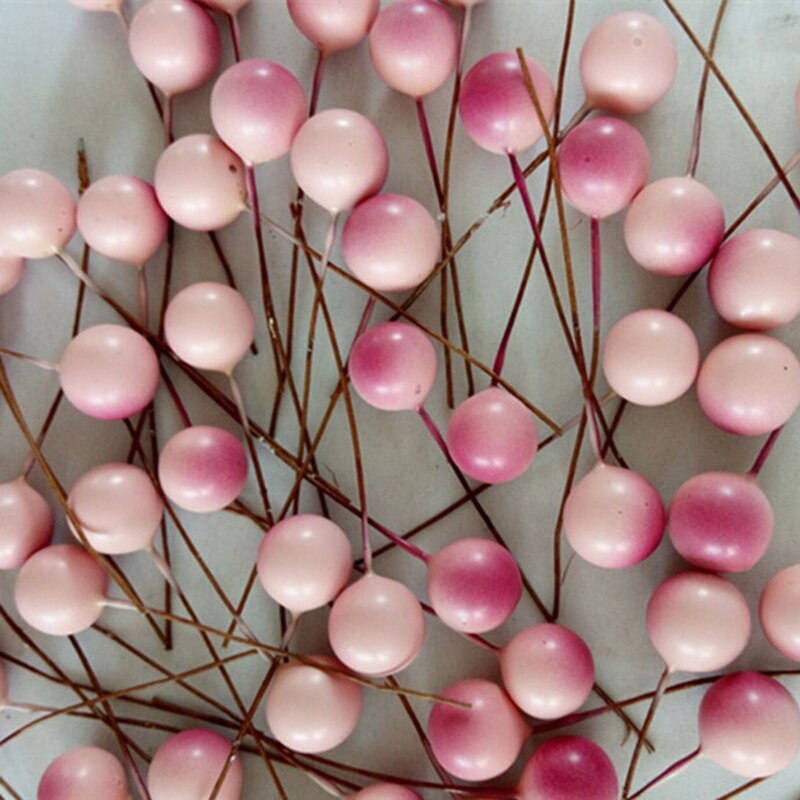 100 piezas de bayas artificiales de acebo rojo vivo, para el hogar guirnalda, Navidad, , hermoso