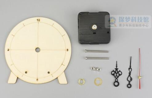 Reloj hecho a mano DIY, bolsa de material para hacer relojes de guardería, aprender a hacer relojes y relojes en experimentos de matemáticas