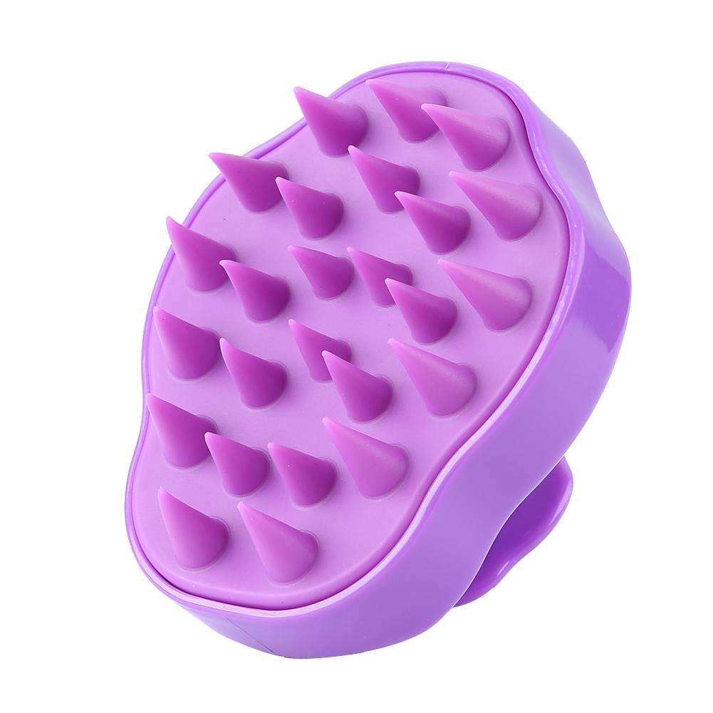 Brosse de Massage du cuir chevelu en Silicone, 1 pièce, pour shampoing, douche, pour le corps, peigne à cheveux, outils de coiffure: 02
