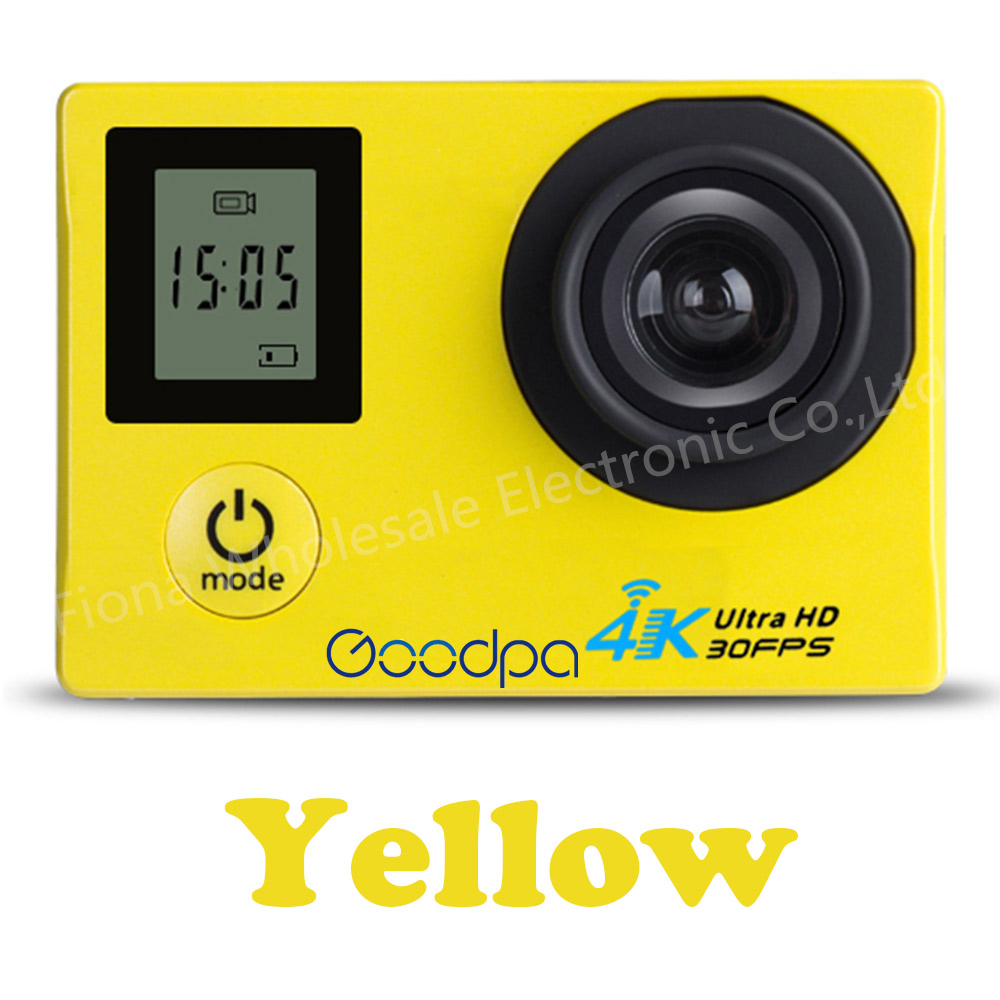 100%  originele goodpa  f60/f60r action camera 2.4g afstandsbediening ultra  hd 4k 12mp action videocamera waterdichte sportcamera