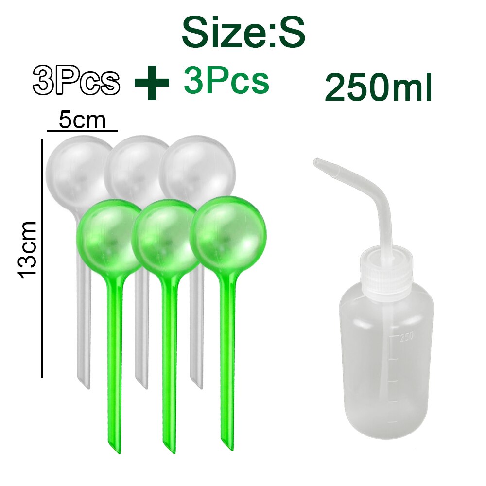 Automatische Pflanze Bewässerung Lampen Selbst Bewässerung Bälle Haus Garten Wasser Können Spike Blume Zimmerpflanze Gerät Tropf Bewässerung System: 6 PCS S Set A