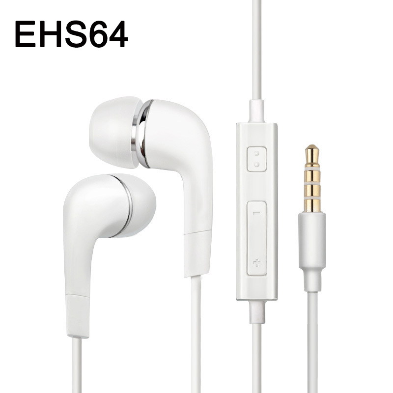 Earphones EHS64 With Built-in Microphone 3.5mm In-Ear Wired Headset: WHITE
