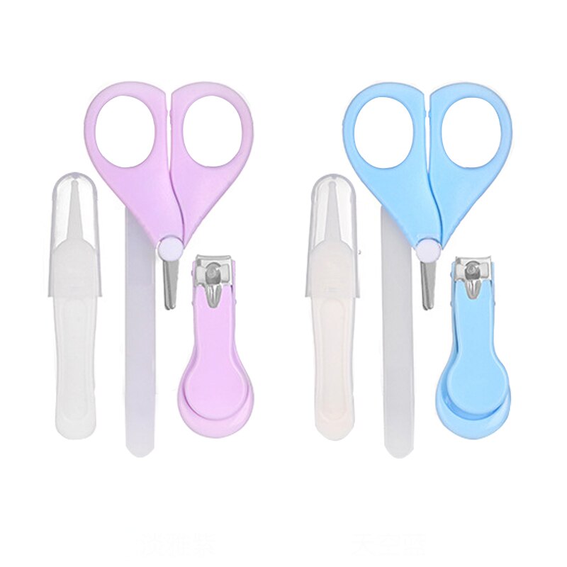 Baby Nail Care Multicolor Baby Nagelknipper Set Van 4 Stuks Baby Veiligheid Nagelknipper Zuigeling Nail Care Combinatie Set voor Baby Cadeau