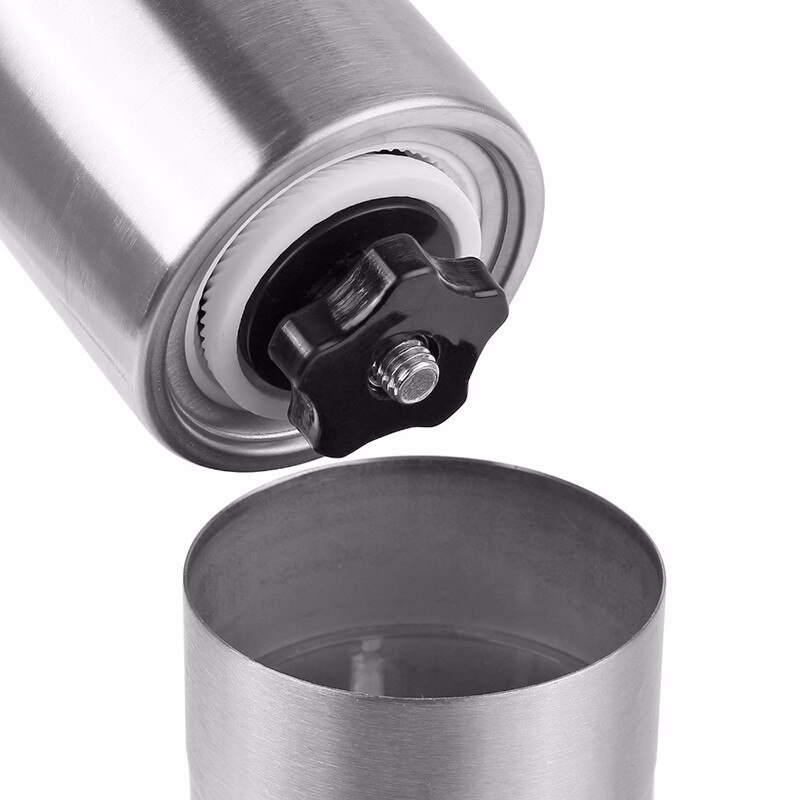 Draagbare Koffiemolen Rvs Keramische Burr Hand Crank Manual Koffiemolen Voor Koffie Liefhebbers Mini Hand Molen Voor Thuis