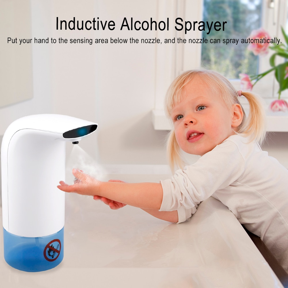 In Stock Touchless Soap Dispenser Infrared Automatic Induction Non-Contact Alcohol Spray Bottles 300ml Hand Disinfection Sprayer