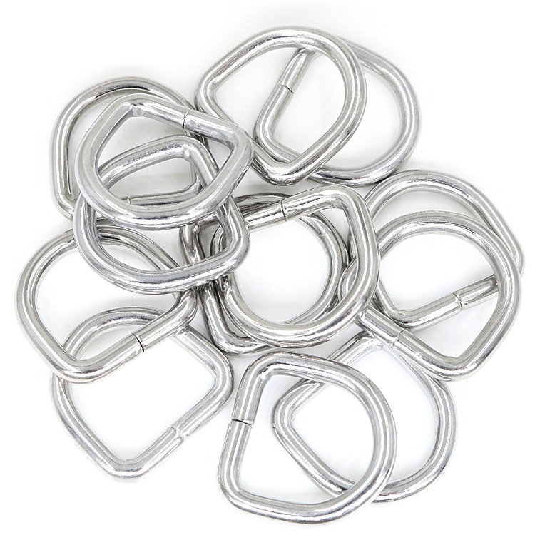 10 stuks Ringen voor Ongelaste D ring Zilveren D-Ringen Webbing Strapping Tassen Handtas Hardware Accessoires