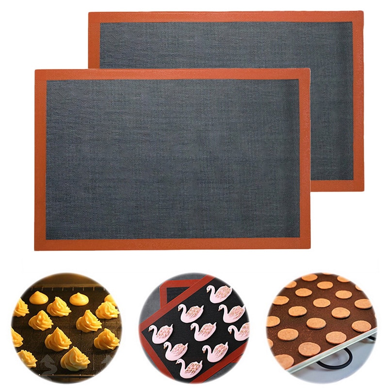 Heat Resistant Oven Sheet Liner Baking Mat For Cookie /Bread/ /Biscuit/Puff/Eclair Perforated Silicone Pastry Nonstick Mat Tool