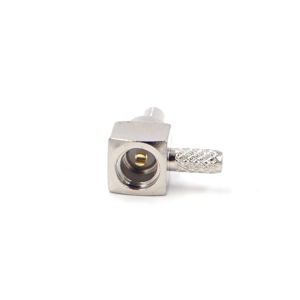 2PCS CRC9 Male Plug Connector Crimp RG174 RG316 LMR100 Cable RF Coaxial Gold plated Connectors