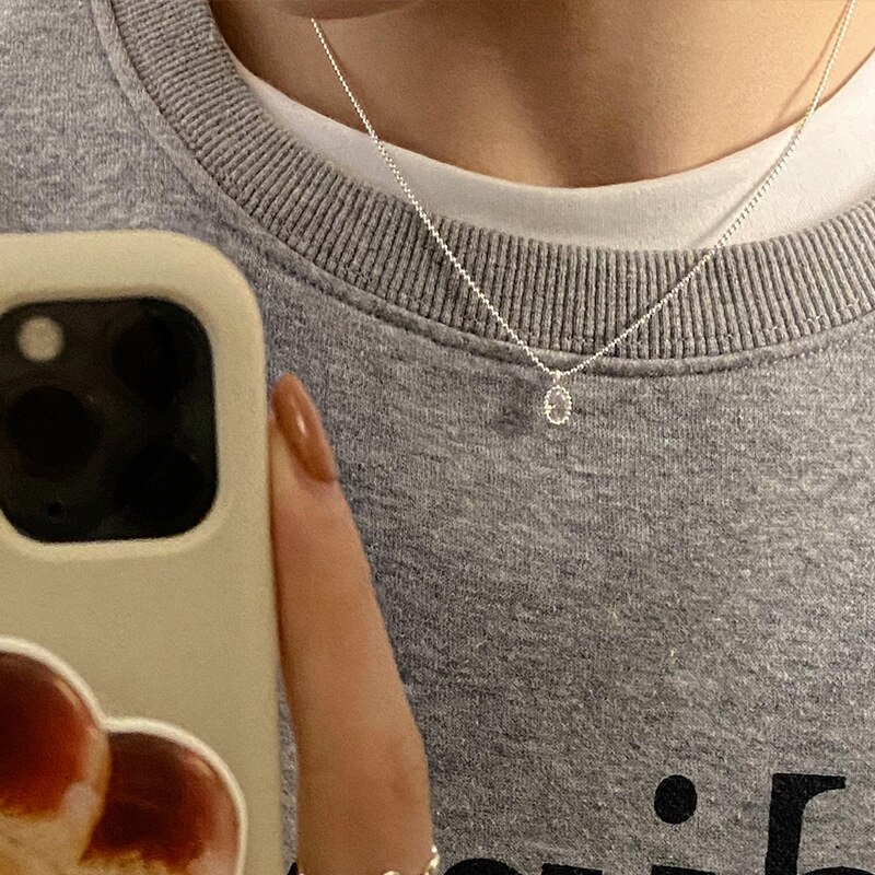 Xiyanike Sexy Zirkoon Hanger Ketting Voor Vrouwen Meisje Sleutelbeen Kralen Ketting Choker Mode Trendy Sieraden Party Collier