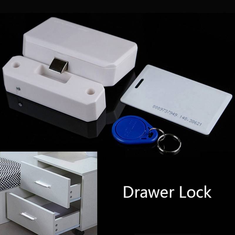 Invisible Drawer Lock RFID Card Lock Free Of Opening Intelligent Cabinet Lock HID/Open Mode