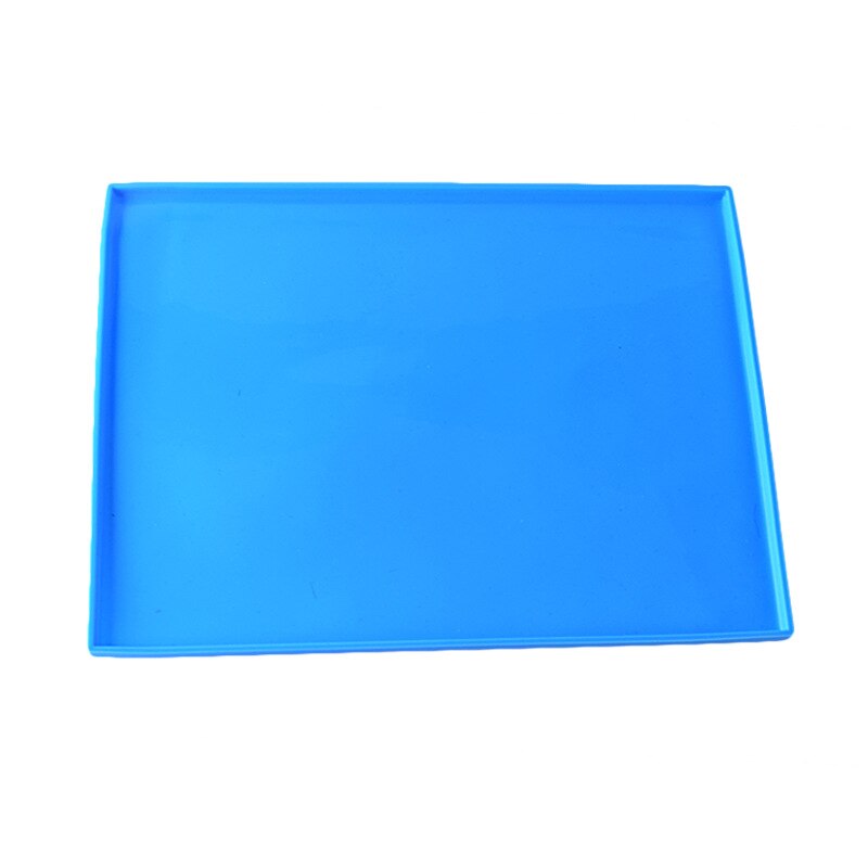 1Pcs Siliconen Bakken Mat Diy Multifunctionele Cake Pad Non-stick Oven Liner Zwitserse Roll Pad Bakvormen Bakken Tools accessoires Yjn: Blue