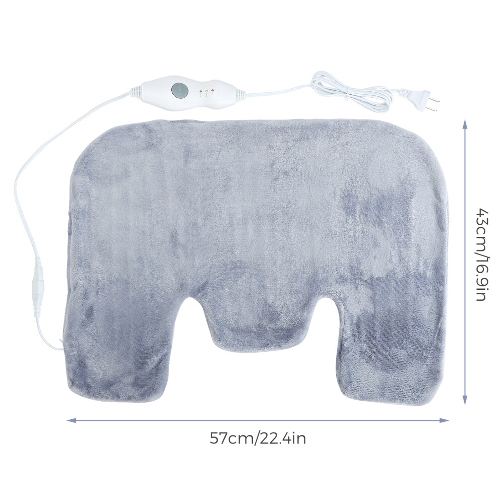 Hombrera de invierno con calefacción, manta extraíble de EE. UU., 1 pieza, gris, lavable, 3 engranajes, calor, mantiene el calor