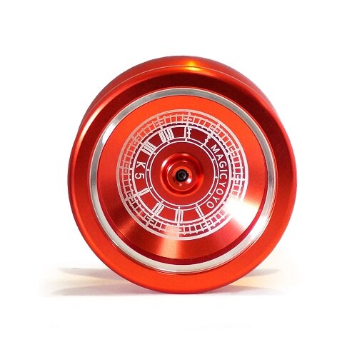 Magic Yoyo K5 Night Butterfly Metal Bearing Professional Yo-yo Toy - 5A, 3A, 1A Tricks: Red