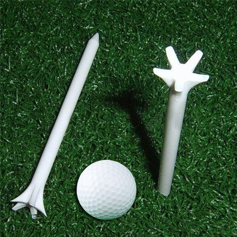50 Pcs 70 Mm Soild Kleur Golfbal Hout Tee Buitensporten Plastic Professionele Wrijvingsloze Golf Tee Tarwe Golf Tees