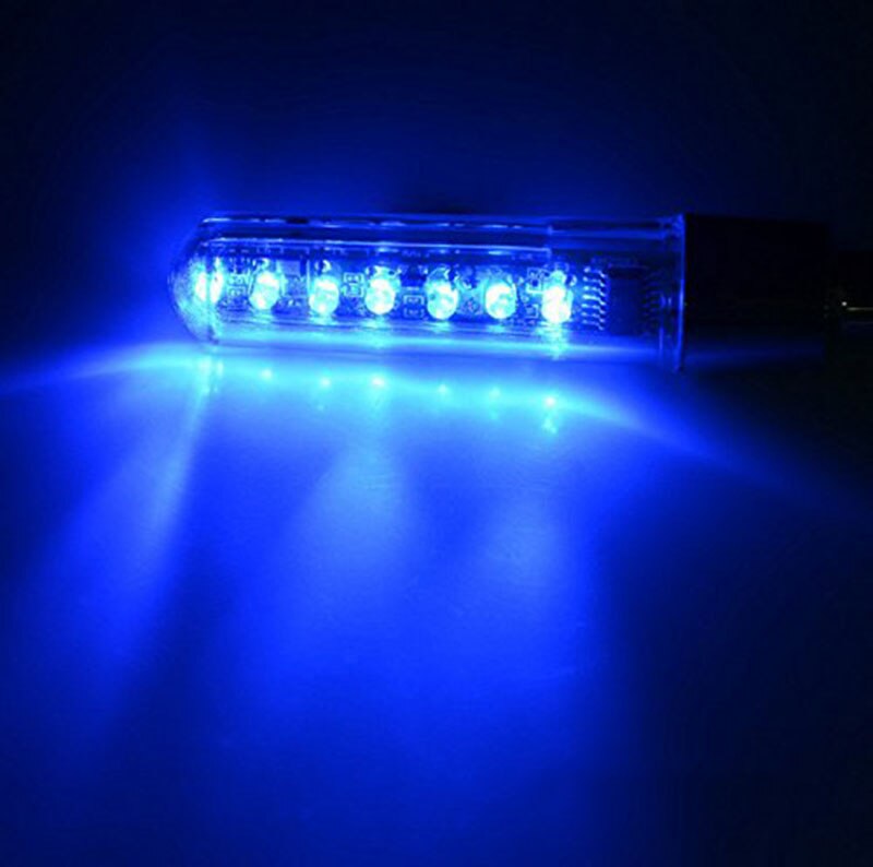 Double-side Bicycle Wheel Spoke LED Lights Lamps Cycle Tyre Tire Wheel Valve 7 LED Flash Light With Super Bright Letter LDE