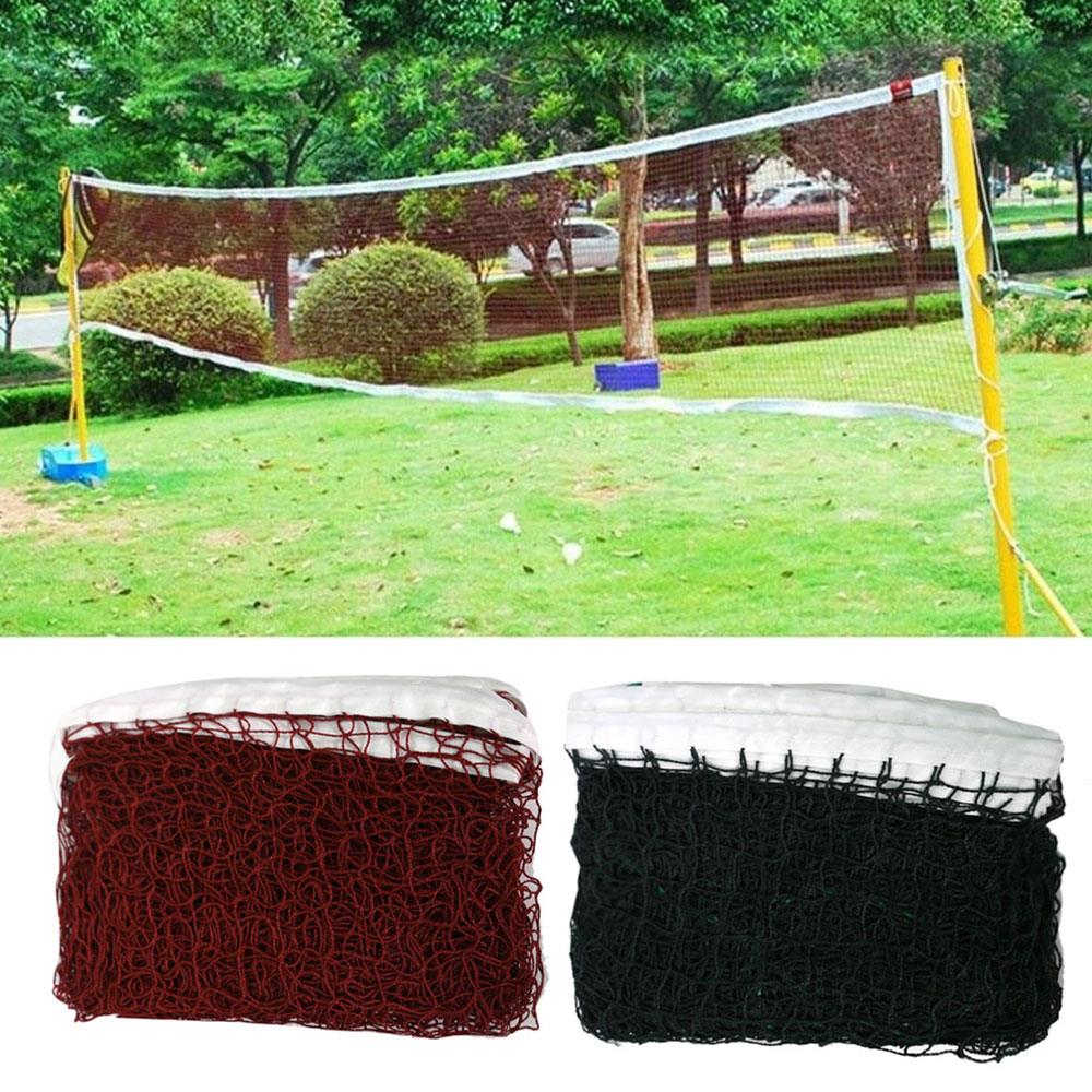 Prático tênis net badminton náilon ao ar livre jogo esportes peteca portátil durável