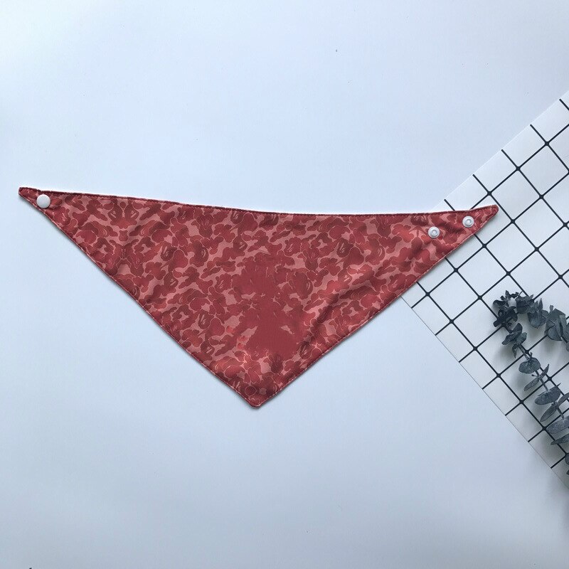 Babero para perros pequeños, Bandanas bonitas para perros pequeños, accesorios de bufanda para perros, A2012: Red Camouflage / L