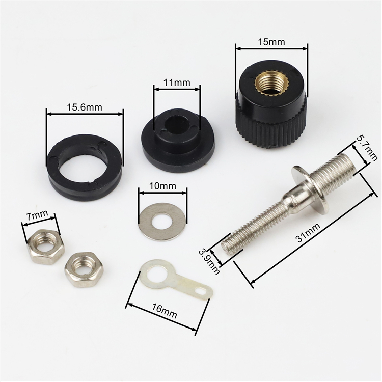 10 Stück JS-910B 999B Polklemmen, 4 mm Bananenstecker, 4 mm Anschlussstecker für Verstärker, Arduino