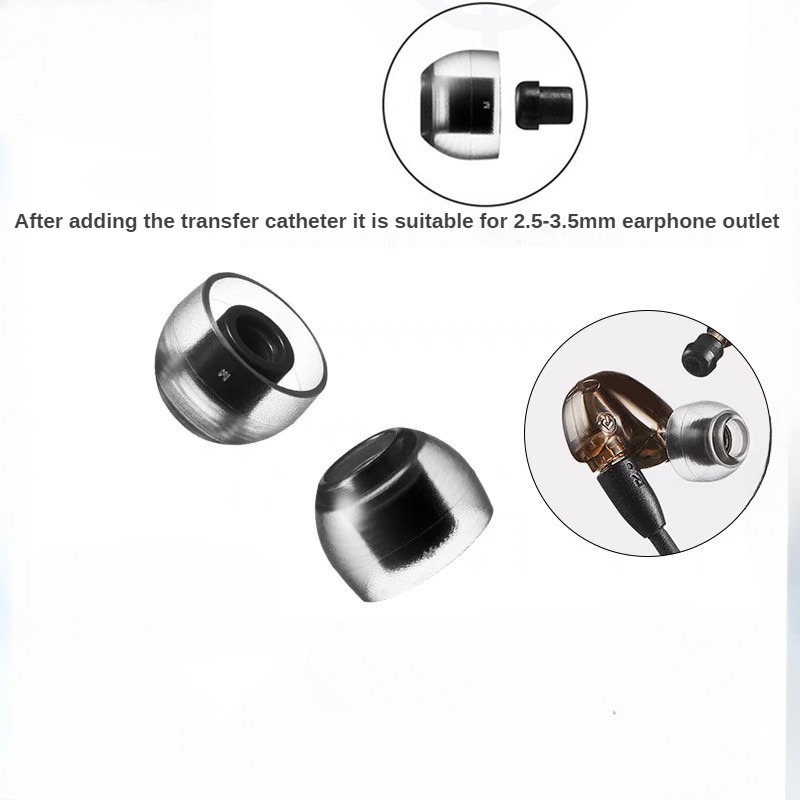 AZLA SednaEarfit Crystal LSR Ear Tips for In-Ear Earphones IEMs Hifi Anti-germ Eartips