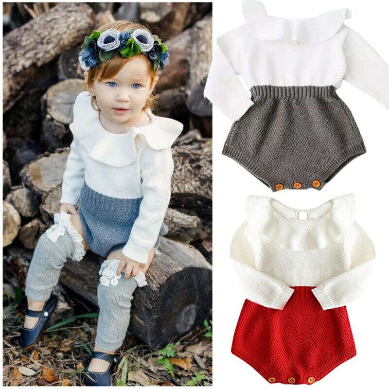 Combinaison à manches longues pour -né | Combinaison pour filles, vêtements à manches longues 0-24M