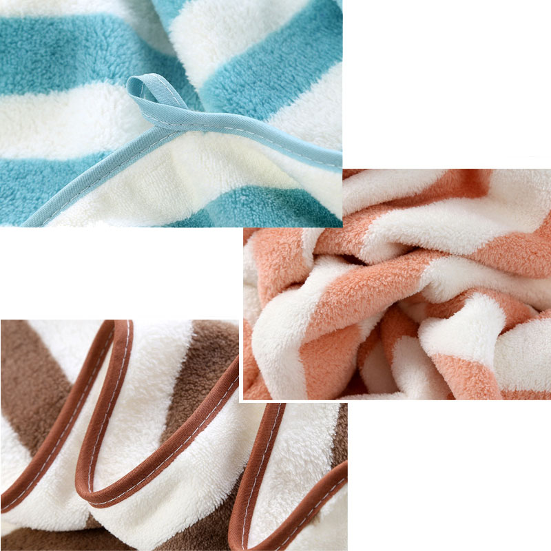Coral Fleece Cation Face Towel + Bath Towel Set Thick Absorbent Bathroom Towels For Swimming Travel Sports Towel Set
