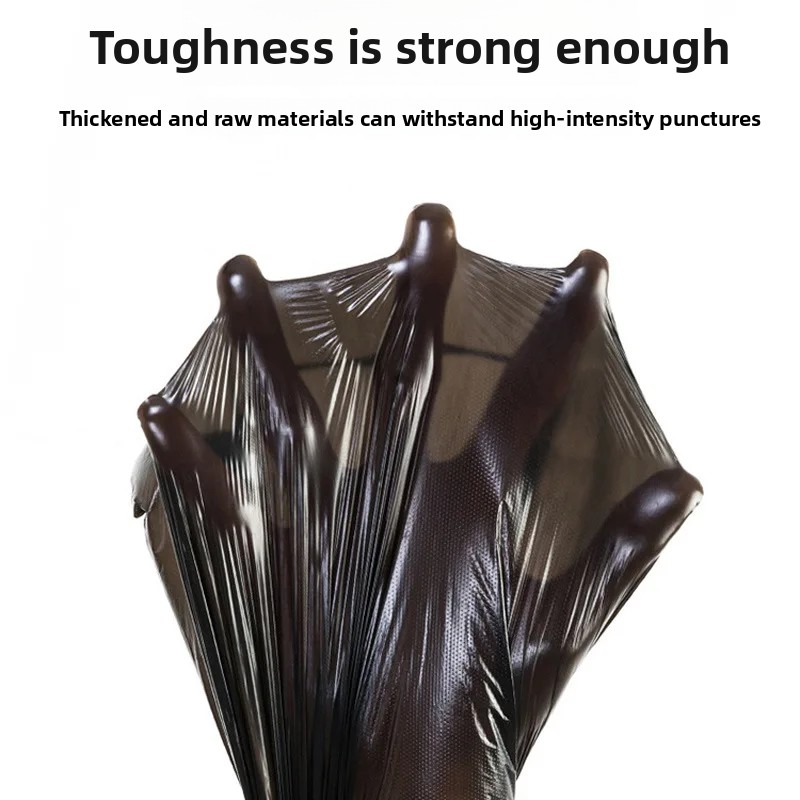 Svarte søppelsekker til svart vest, 40*60 engangs kjøkken, kommersiell bruk, håndholdte rengjøringsposer av plast, husholdningsavfall