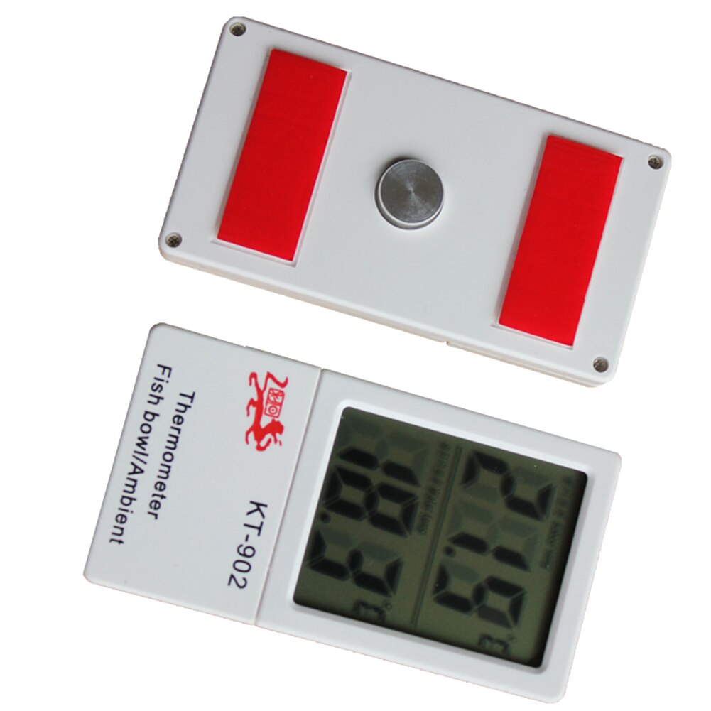 Poisson adhésif léger thermomètre alimenté par batterie rapide lecture Aquarium réservoir Reptile température intérieure eau LCD affichage