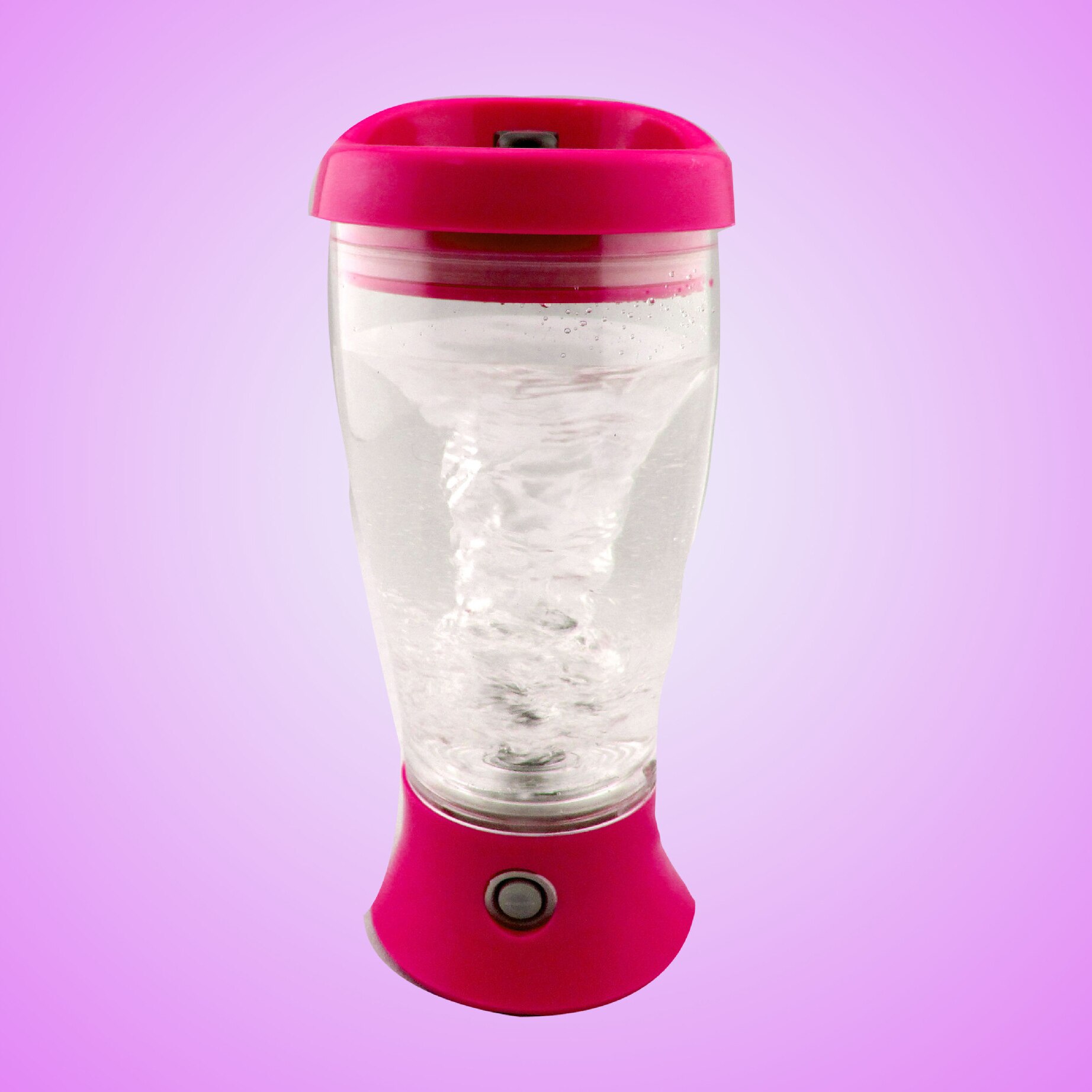 Protéine électrique Shaker mélangeur tasse lait boisson eau Vortex mélangeur presse-agrumes bouteille tasse Portable étanche ménage: rose red