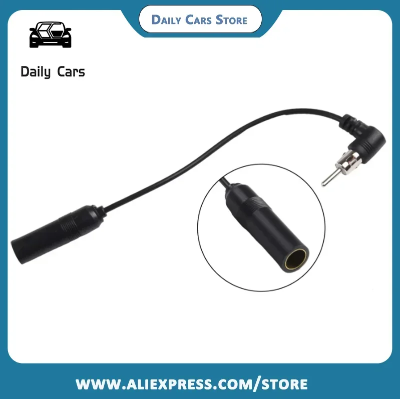 Autoradio Audio Radio Antenne Adapter Voertuig AM/FM Radio Antenne Verlenging Auto Algemene Elleboog Antenne Man-vrouw Stekker Kabel