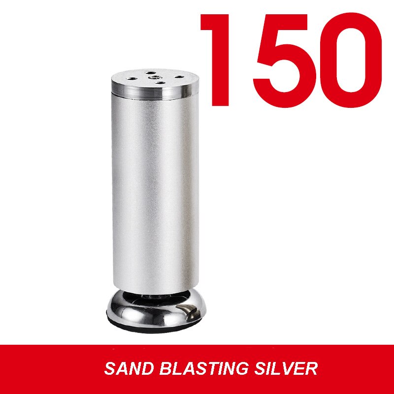 High End Furniture Foot Cushion Thickened Reinforcement Sofa Cabinte Table Legs Chair Leg Feet Protector Stand Foot Cover: Sand Silver-150MM
