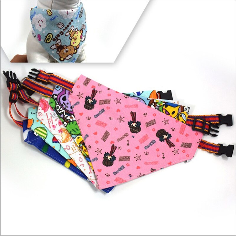 Schattige Hond Kat Sjaal Kragen Verstelbare Puppy Driehoekige Bandana Bandage Hond Kat Stropdas Kraag Halsdoek Ketting 1Pc