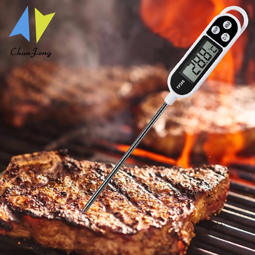Chanfong Digitale Voedsel Thermometer Draadloze Instant Lezen TP300 Keuken Eten Probe Voor Vlees Koken Bbq Temperatuur Meetinstrument