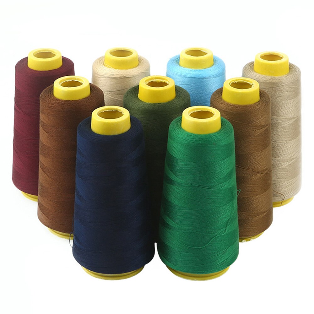 Reel 3000 Yards Pure Cotton Thread Sewing Machine Multi-Purpose Colorful Spools