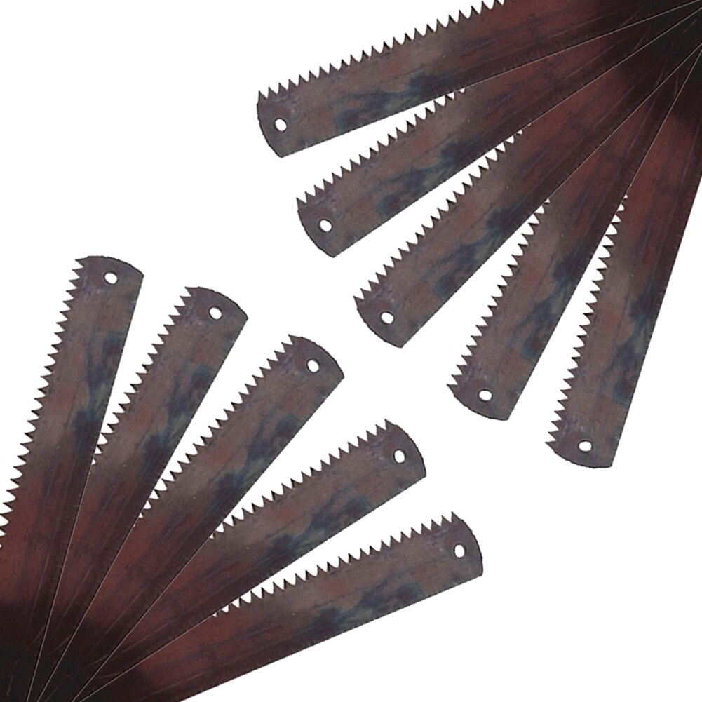 10 stuks scherpe ijzerzaagbladen, snijder, 300mm houtbewerkingsgereedschap voor houtzagen, doe-het-zelf model, handleiding, houtbewerking, mini-zaagblad