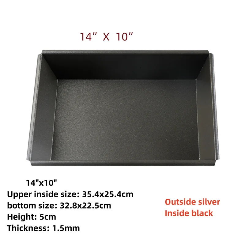 6~10 inch square rectangle Detroit Pizza Pan Deep Dish Pizza Pan Non Stick Pizza tray Square Baking Pan Bakeware Aluminum tray: green