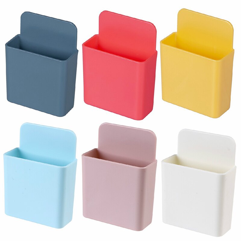 Opbergdoos afstandsbediening airconditioner opbergdoos mobiele telefoon stekker houder standaard container 1 stuk wandgemonteerde organizer