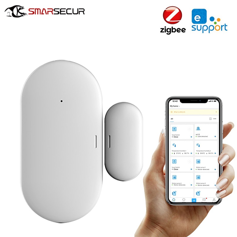 Ewelink Smart ZigBee 3.0 Door Window Contact Sensor Smart Home Wireless Door Detectors Open / Close APP Remote Alarm
