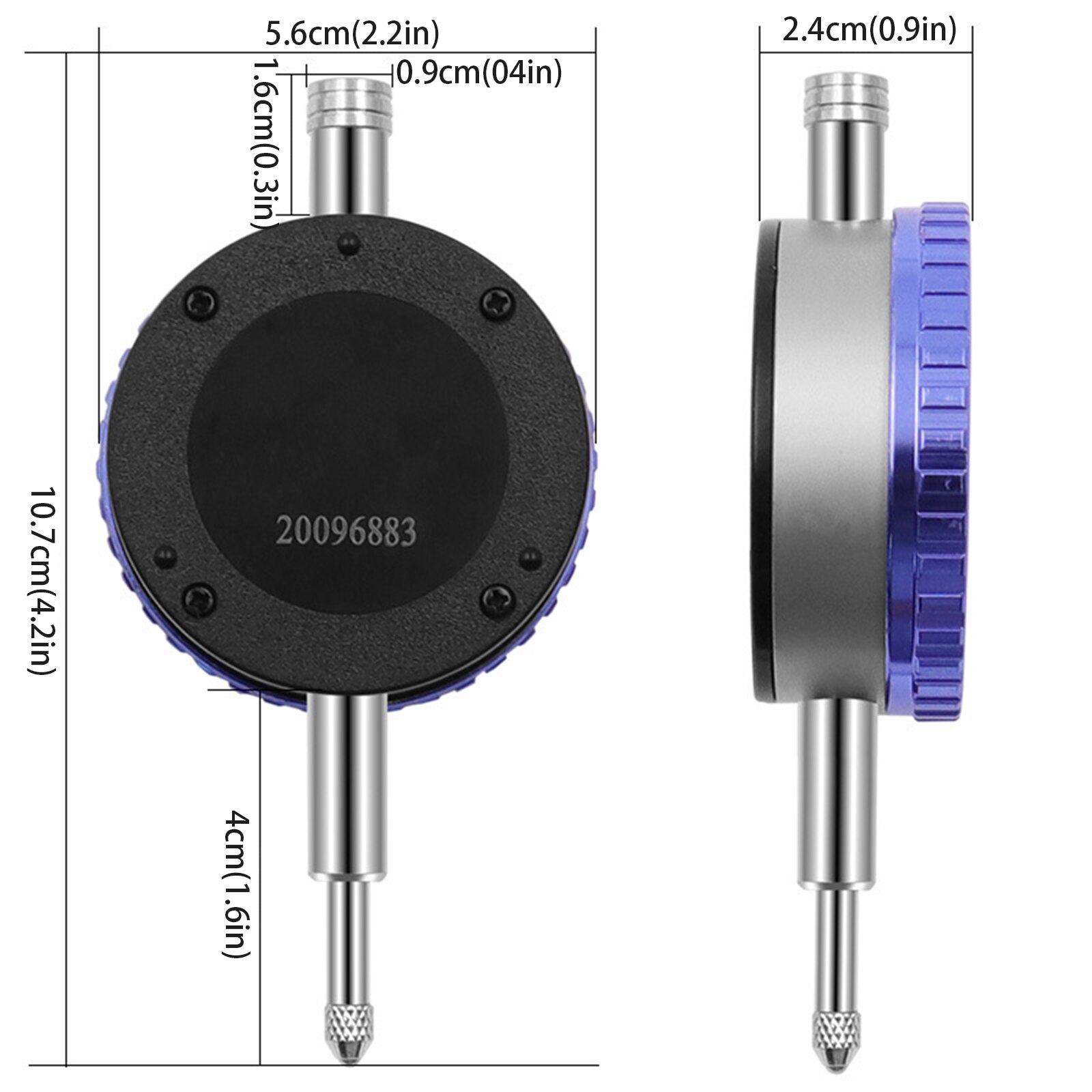 Measuring Tools Precision Dial Indicator Gauge Mechanical Dial Indicator 0.01mm 0-10mm Indicator Measuring Tools Indicator Table