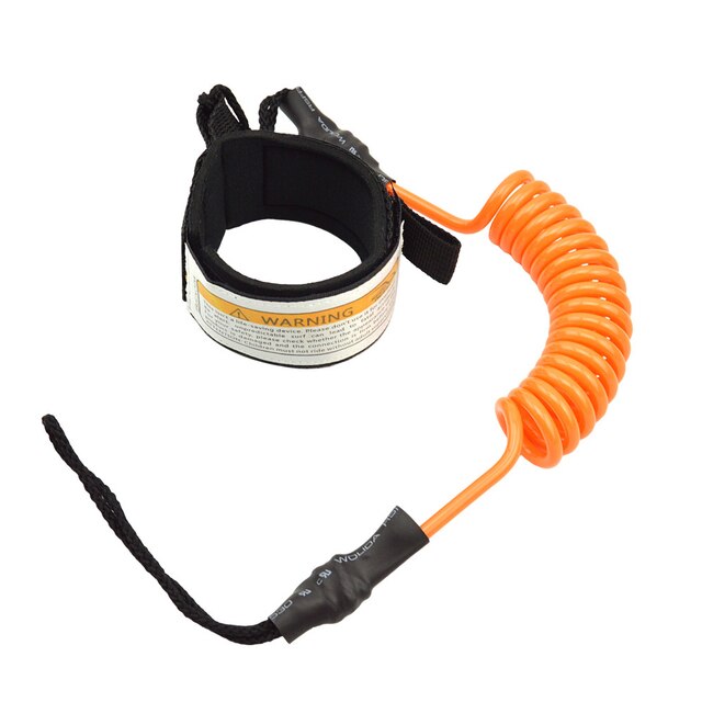 Laisse de cheville pour planche de Surf 55.5CM, élastique enroulé, planche de Paddle, corde de jambe, planche de Surf, sangles de sécurité: Foot rope-Orange