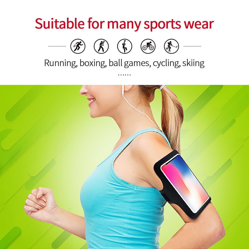 Sport Handphone Armband Case Mobile Phone Holder On Hand Smartphone Running Gym Arm Band Fitness Phone Waterproof Holder