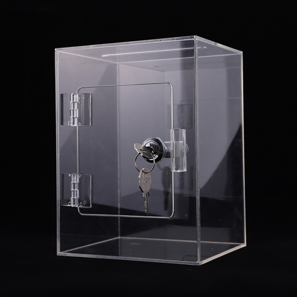 1pc Acrylic Box Box Clear Donation Box Complaint Box Fundraising Box Suggestion Box for Survey