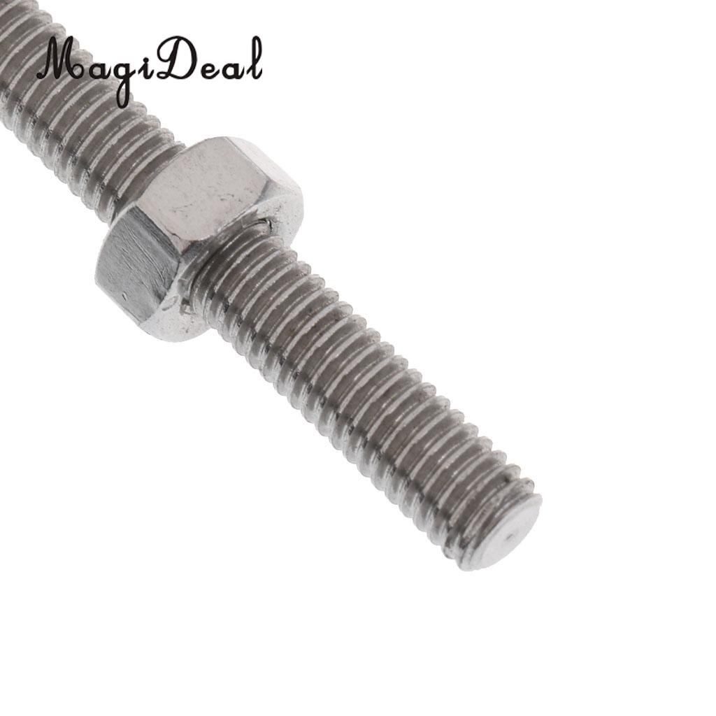 MagiDeal M5 M6 M8 M10 M12 Marine Stainless Jaw Open Bolt & Nut Replacement Turnbuckle Rigging Screw for Kayak Canoe Boat Dinghy